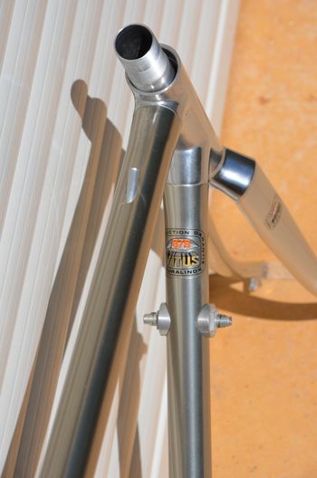 Used Peugeot Vintage Vitus 979 Road Bike Frame And Fork, Peugeot Badged. Frameset 1985 Road & Gravel, Light Gray — image 16 of 29