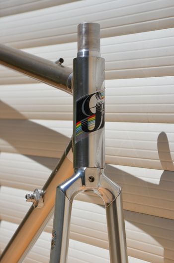 Used Peugeot Vintage Vitus 979 Road Bike Frame And Fork, Peugeot Badged. Frameset 1985 Road & Gravel, Light Gray — image 3 of 29