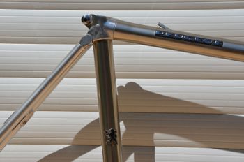Used Peugeot Vintage Vitus 979 Road Bike Frame And Fork, Peugeot Badged. Frameset 1985 Road & Gravel, Light Gray — image 4 of 29