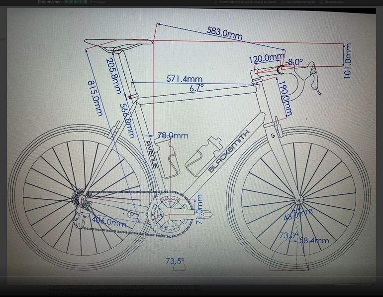 Used Blacksmith Blacksmith Custom 2015 Road & Gravel — image 19 of 22