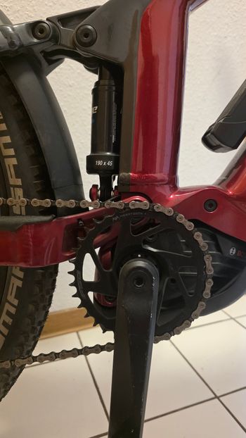 Used Trek Powerfly FS 4 625 2021 2021 Mountainbike, Rojo — image 5 of 7