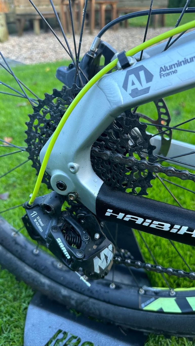 Used Haibike Xduro HardSeven 6.0 2017 Mountainbike, Hellgrau — image 7 of 9