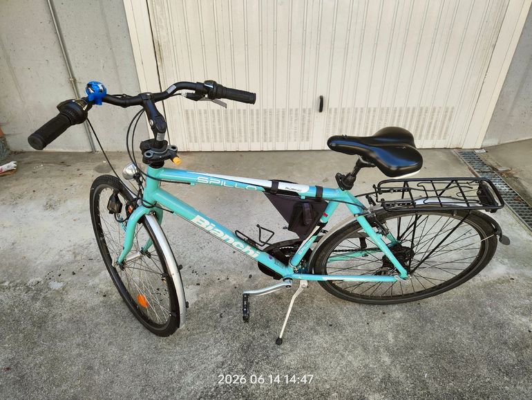 Used Bianchi Spillo Rubino Deluxe Gent 2021 2021 Urban, Green — image 2 of 8