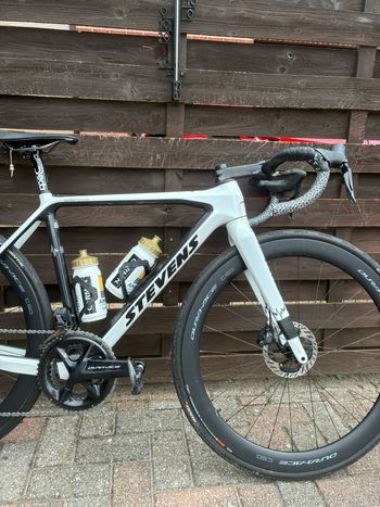Used Stevens Super Prestige Di2 2025 2025 Road & Gravel, White — image 3 of 6