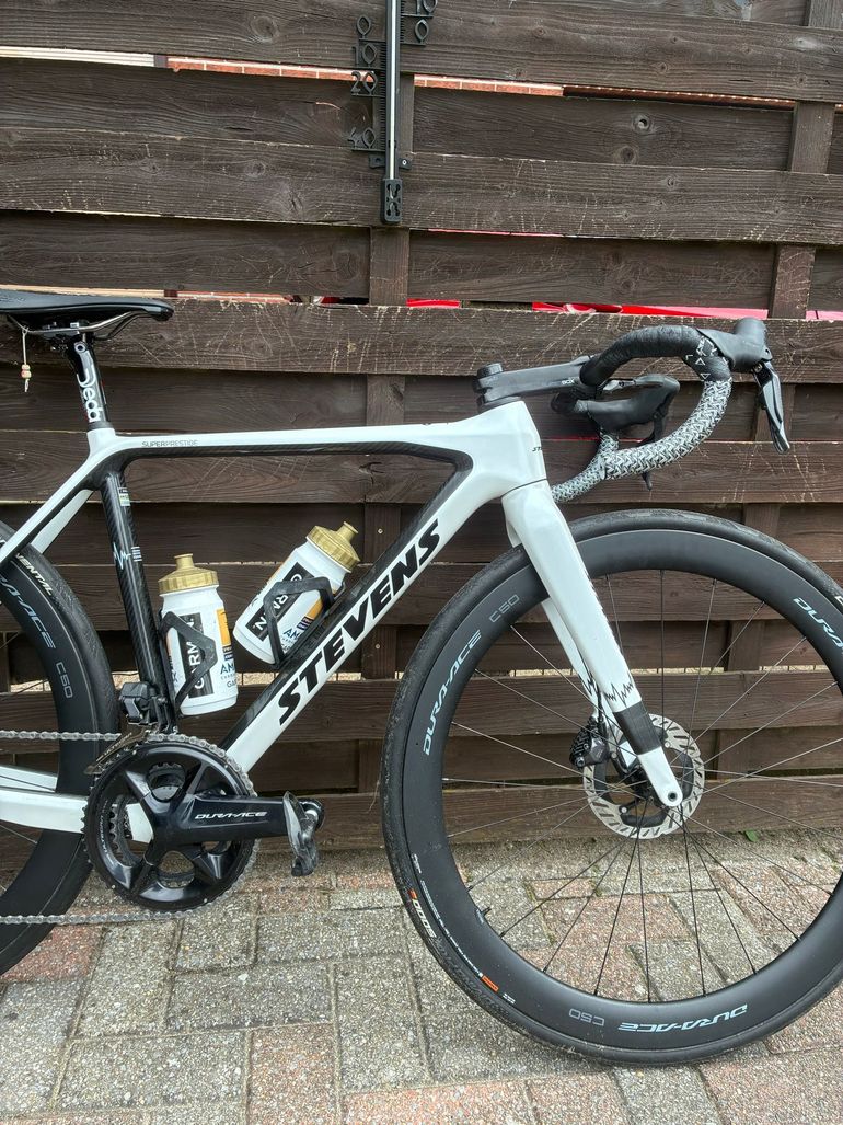 Used Stevens Super Prestige Di2 2025 2025 Road & Gravel, White — image 3 of 6