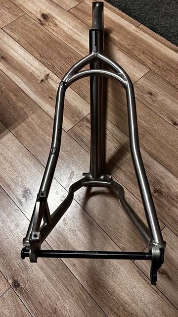 Used Custom BatFastard Frameset 2023 Mountainbike, Light Gray — image 2 of 4