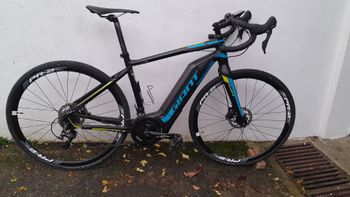 Used Giant Road-E+ 1 2018 2018 Road & Gravel, Black — image 2 of 16