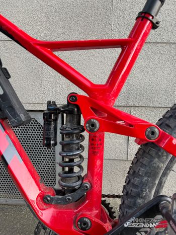 Used Ghost SLAMR 6.9 LC 2019 2019 Mountainbike, Red, 29 — image 4 of 12