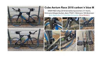 Used CUBE AERIUM Race 2018 2018 Road & Gravel, Azul — image 3 of 5