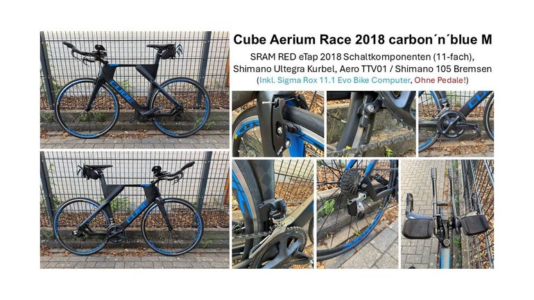 Used CUBE AERIUM Race 2018 2018 Road & Gravel, Azul — image 3 of 5
