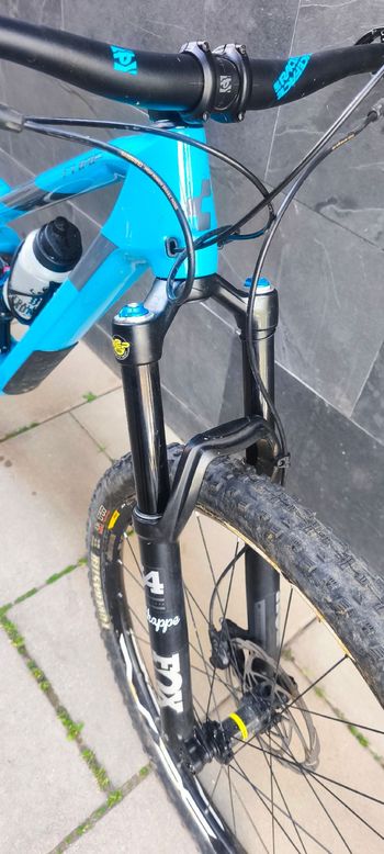 Used CUBE STEREO 140 HPC, RACE 27.5 2023 2023 Mountainbike, Blue, 27.5 — image 6 of 7