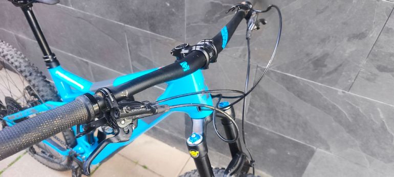Used CUBE STEREO 140 HPC, RACE 27.5 2023 2023 Mountainbike, Blue, 27.5 — image 7 of 7