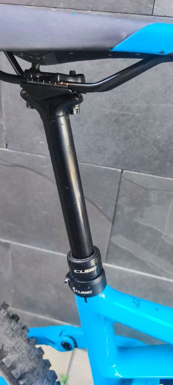 Used CUBE STEREO 140 HPC, RACE 27.5 2023 2023 Mountainbike, Blue, 27.5 — image 5 of 7