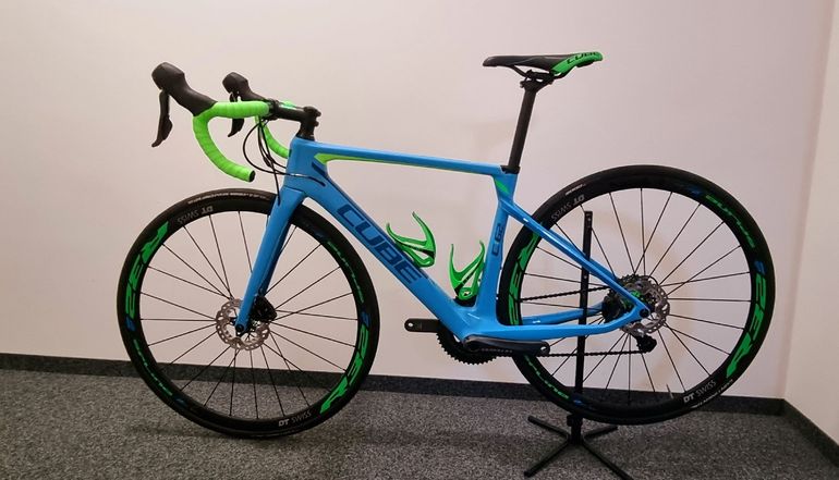 Used CUBE axial wls C:62 SL Disc 2016 2016 Road & Gravel, Blue — image 2 of 14
