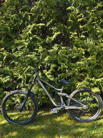 Scott Gambler Shimano Saint 2021 Mountainbike usato, Grigio chiaro — immagine 3 di 10
