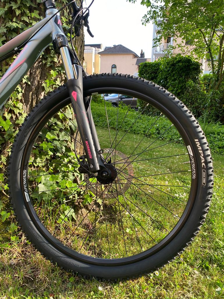 Used Morrison Morrison Custom Shimano Acera 2018 Mountainbike, Hellgrau — image 12 of 13