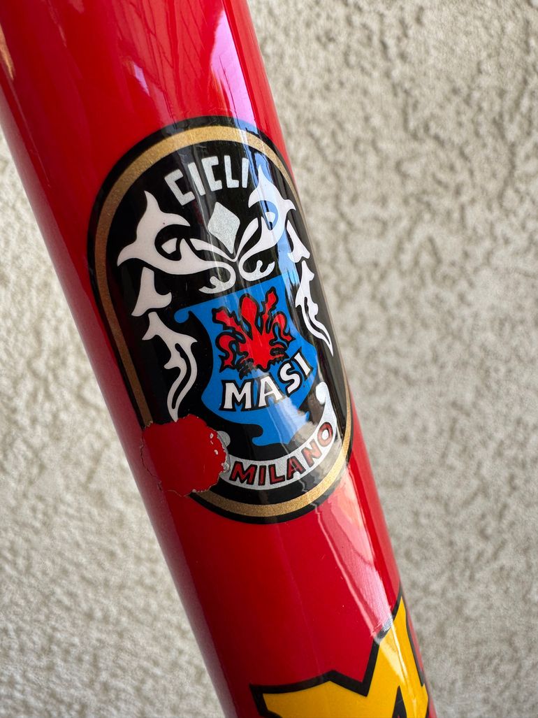 Used Masi VINTAGE Masi Gran Coursa (1990?) With MODERN 12-speed Campy Chorus 1990 Road & Gravel, Red — image 26 of 27