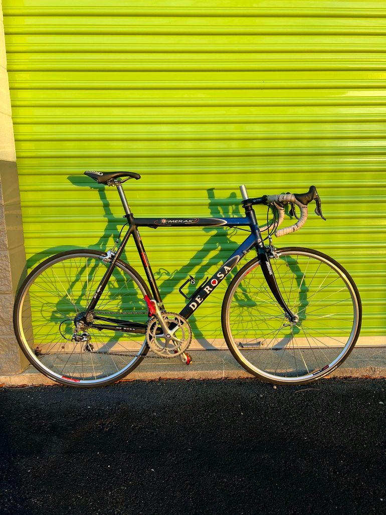 Used De Rosa Merak Campagnolo Record 2000 Road & Gravel, Blue,  — image 1 of 13
