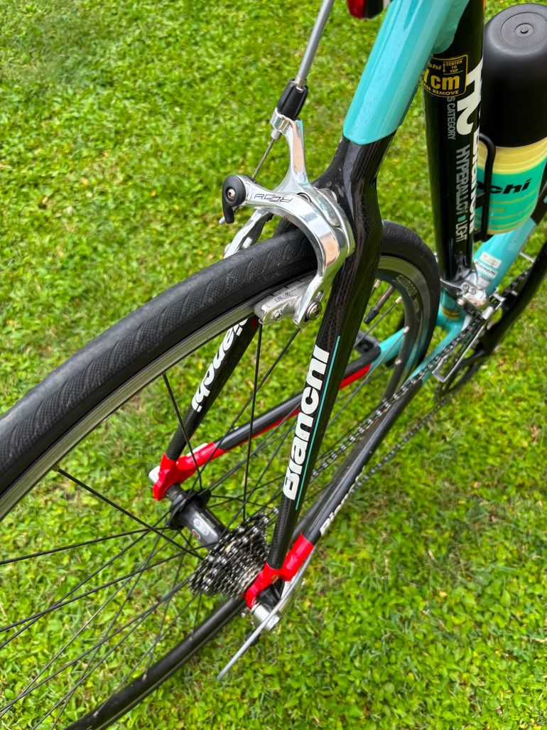 Gebrauchtes Bianchi Super Leggera Team Barloworld 2010 Road & Gravel, Grün — Bild 3 von 8
