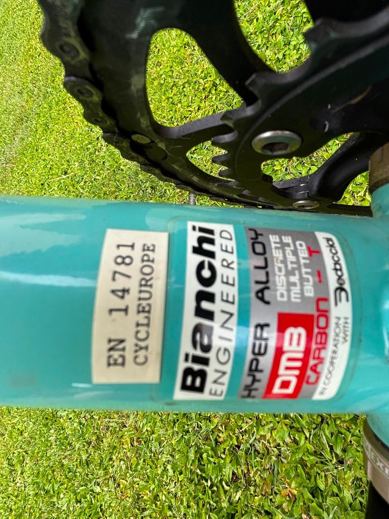 Gebrauchtes Bianchi Super Leggera Team Barloworld 2010 Road & Gravel, Grün — Bild 7 von 8