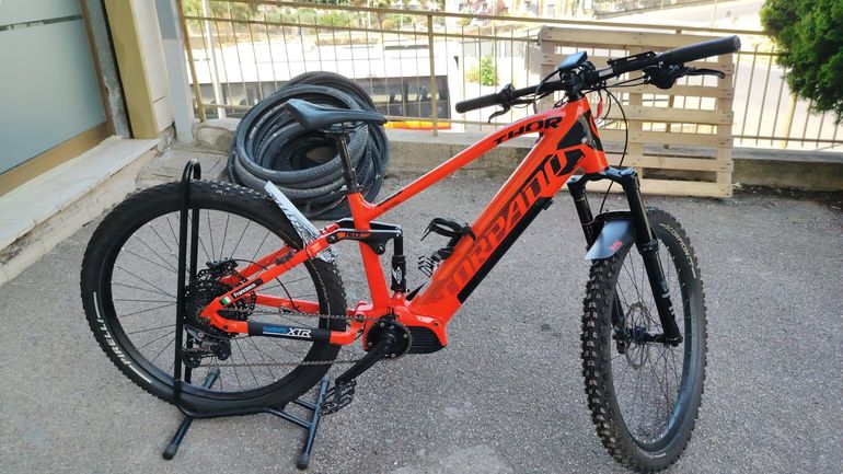 Used Torpado E-BIKE MTB 29″ BIAMMORTIZZATA TORPADO THOR FULL 160 85NM 720WH MISURA M USATO 2025 Mountainbike, Red — image 1 of 16