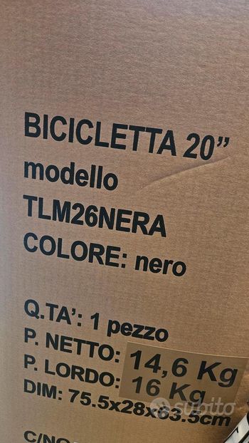 Used teklio Teklio LA MIA Bici Pieghevole 20 2026 Urban — image 3 of 5