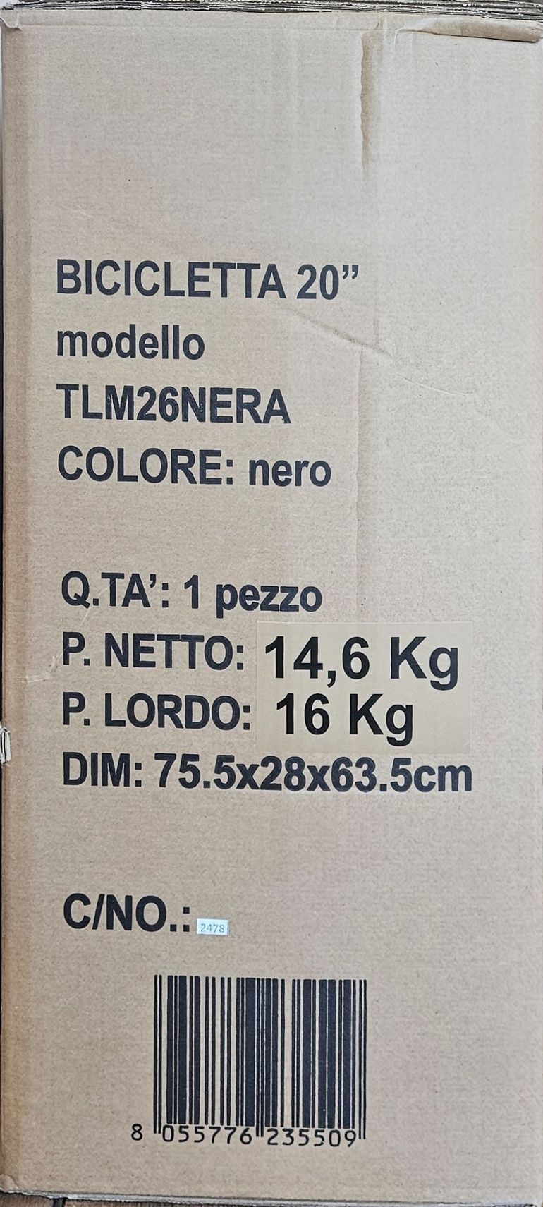 Used teklio Teklio LA MIA Bici Pieghevole 20 2026 Urban — image 5 of 5