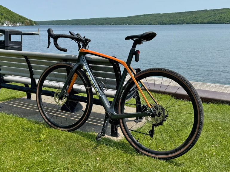 Used Trek Domane SL 5 2021 2021 Road & Gravel, Orange — image 1 of 3