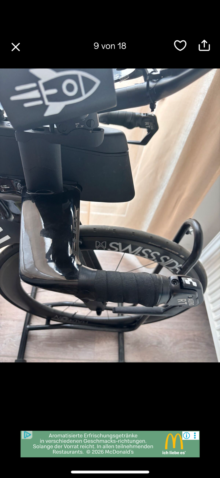 Used CUBE AERIUM C:68, SL LOW 2023 2023 Road & Gravel, Schwarz — image 7 of 9