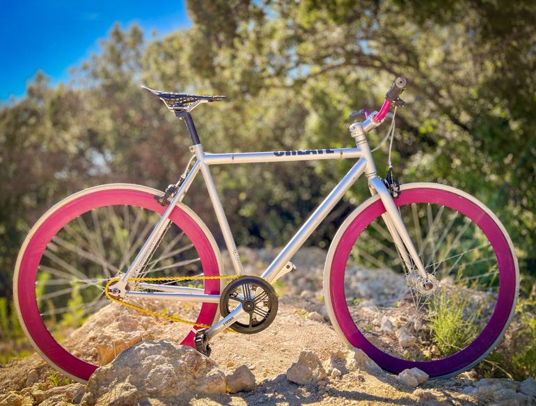 Used FIXIE Inc. FIXIE Inc. Custom Single Speed / Fixed Gear 2018 Road & Gravel, Light Gray — image 4 of 6