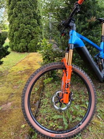 Used CUBE STEREO HYBRID 140 HPC, ACTIONTEAM 750 2023 2023 Mountainbike, Blue, 27.5, 29 — image 8 of 9
