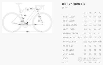 Used BH IRS1 Carbon 1.5 2024 Road & Gravel, White — image 3 of 3