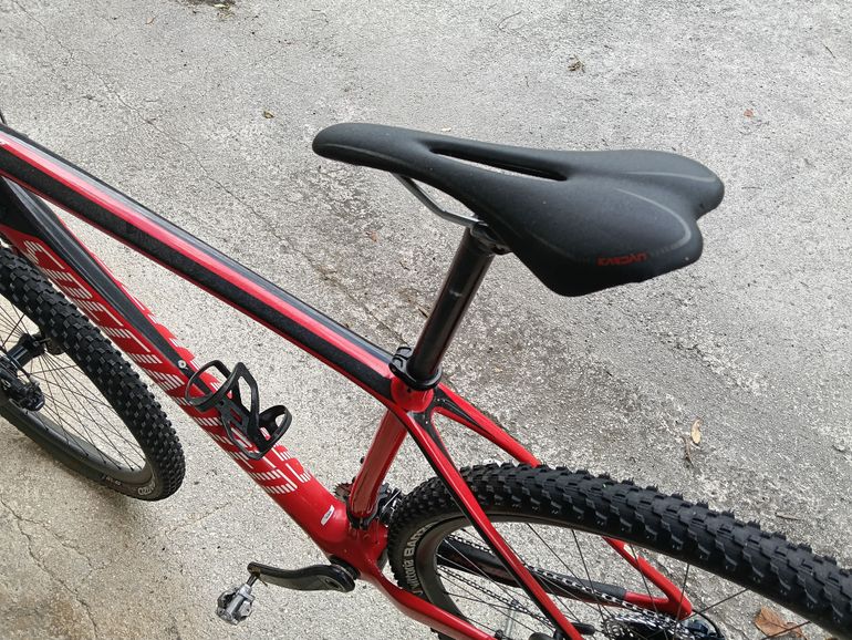 Used Specialized Stumpjumper Expert Carbon 29 2014 2014 Mountainbike, Red, 29 — image 5 of 13