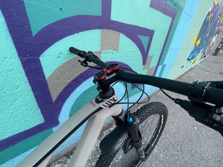 Used Canyon Lux Trail CF 7 2022 2022 Mountainbike, Light Gray — image 8 of 9