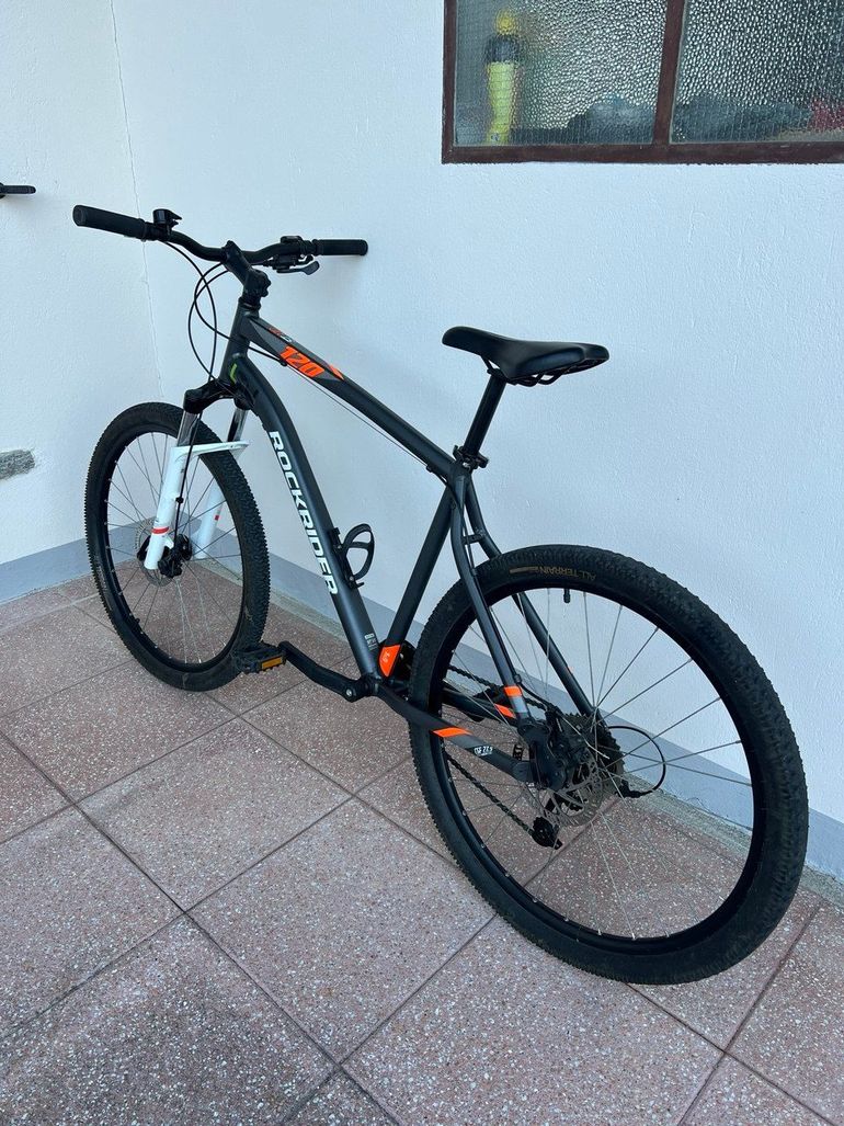 ROCKRIDER Mountainbike 27.5 Zoll ST120 Grau/Orange 2025 2025 Mountainbike d'occasion — image 12 sur 14