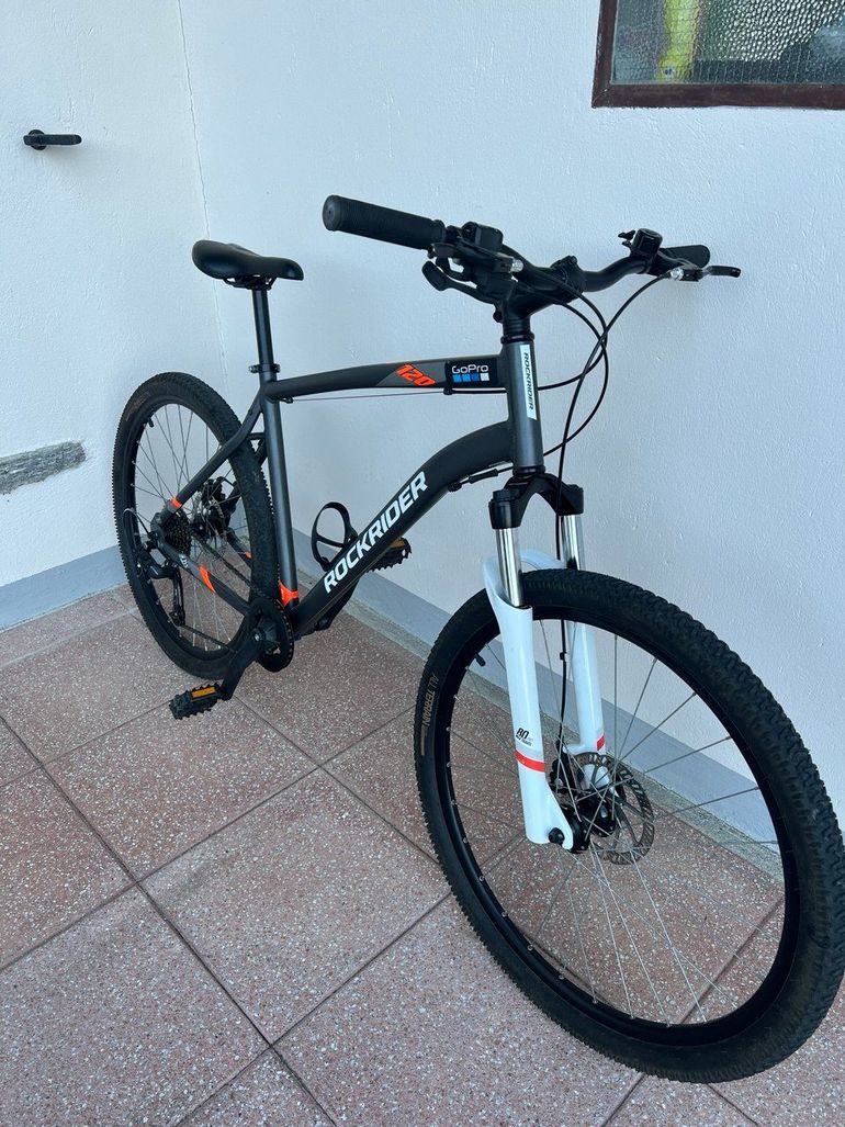 ROCKRIDER Mountainbike 27.5 Zoll ST120 Grau/Orange 2025 2025 Mountainbike d'occasion — image 9 sur 14