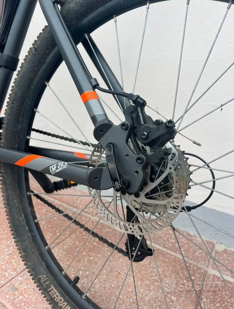 Gebrauchtes ROCKRIDER Mountainbike 27.5 Zoll ST120 Grau/Orange 2025 2025 Mountainbike, Hellgrau, 27.5 — Bild 3 von 5