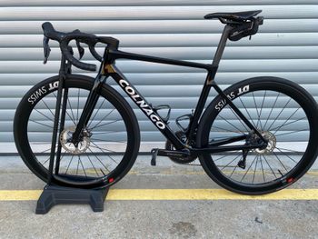 Used Colnago V4Rs Disc Ultegra Di2 8100 w/Fulcrum Racing Wind 400 Wheels 2024 2024 Road & Gravel, Black — image 2 of 12