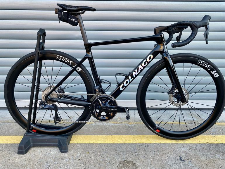 Used Colnago V4Rs Disc Ultegra Di2 8100 w/Fulcrum Racing Wind 400 Wheels 2024 2024 Road & Gravel, Black — image 1 of 12