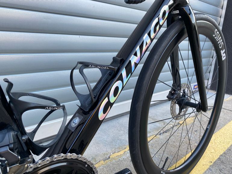 Used Colnago V4Rs Disc Ultegra Di2 8100 w/Fulcrum Racing Wind 400 Wheels 2024 2024 Road & Gravel, Black — image 8 of 12