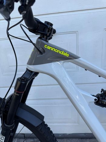 Used Cannondale Habit Carbon LT 1 2025 2025 Mountainbike, Light Gray — image 13 of 15