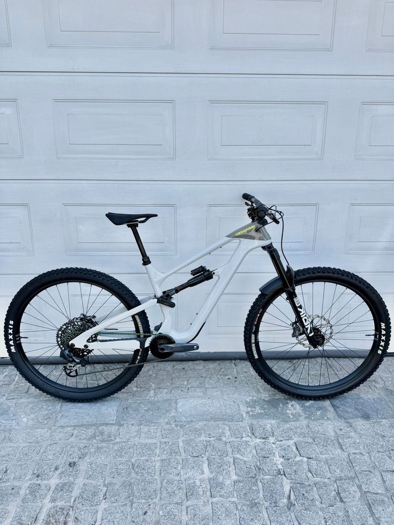 Used Cannondale Habit Carbon LT 1 2025 2025 Mountainbike, Light Gray — image 1 of 15