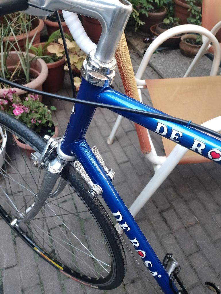 Used De Rosa Bicicletta Corsa Vintage Eroica Derosa 1984 Road & Gravel, Blue — image 12 of 14
