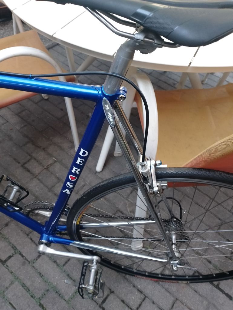 Used De Rosa Bicicletta Corsa Vintage Eroica Derosa 1984 Road & Gravel, Blue — image 11 of 14