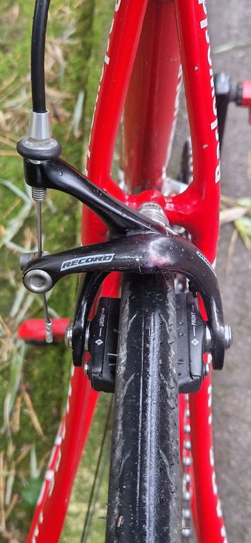 Gebrauchtes Cannondale Custom Campagnolo Record 2006 Road & Gravel, Rot — Bild 11 von 13