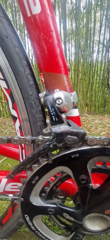 Gebrauchtes Cannondale Custom Campagnolo Record 2006 Road & Gravel, Rot — Bild 4 von 13