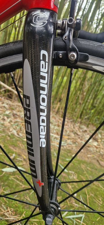 Gebrauchtes Cannondale Custom Campagnolo Record 2006 Road & Gravel, Rot — Bild 5 von 13