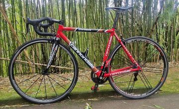 Gebrauchtes Cannondale Custom Campagnolo Record 2006 Road & Gravel, Rot — Bild 2 von 13
