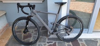 Used Cannondale Topstone Carbon Lefty 3 2021 2021 Road & Gravel, Light Gray — image 2 of 3