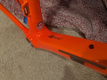 Used Trek Émonda SLR Disc Frameset 2022 Frameset 2022 Road & Gravel, Orange — image 3 of 6